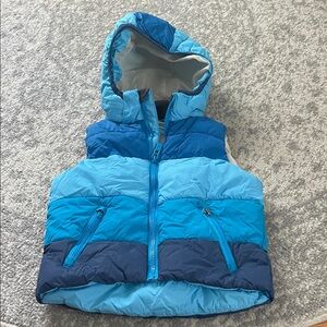 H&M blue color block vest